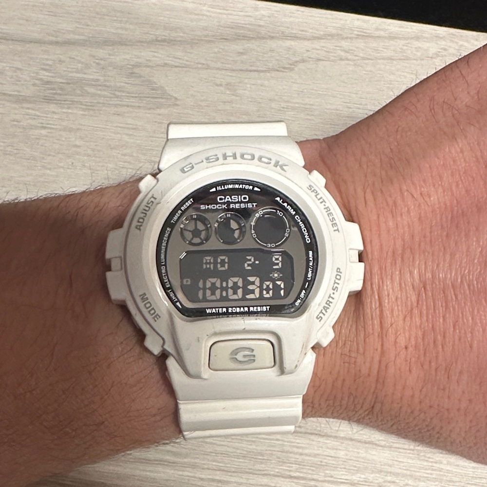 Casio G-Shock White Digital Smartwatch